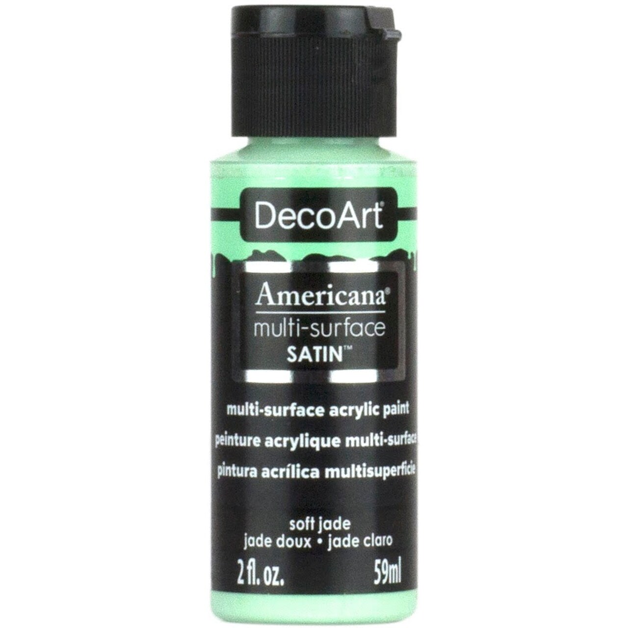 Americana Premium Multi-Surface Satin Finish Acrylics 2oz -for Wood, Metal, Glass, Ceramics, Fabric, Paper, Terra Cotta, Most Plastics and More